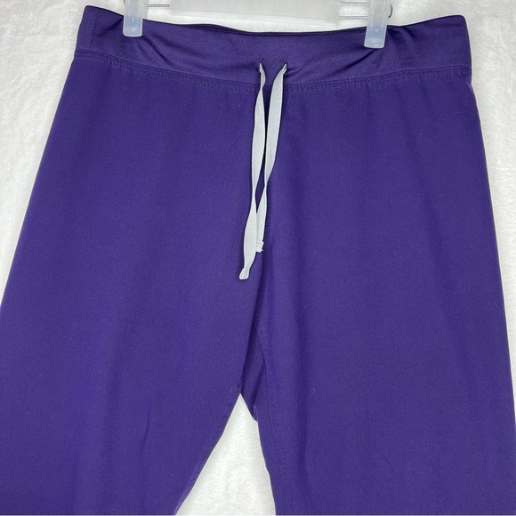 FIGS Women’s Livingston Basic Purple Drawstring Scrub Pants Medium Tall Pockets - Picture 2 of 7